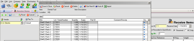 Lot and Serial Number Tracking